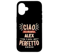 Alex Alessandro Idea Regalo Nome Personalizzato Divertente Custodia per iPhone 16