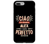 Alex Alessandro Idea Regalo Nome Personalizzato Divertente Custodia per iPhone 7 Plus/8 Plus