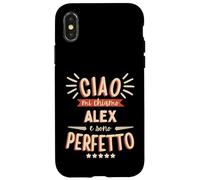 Alex Alessandro Idea Regalo Nome Personalizzato Divertente Custodia per iPhone X/XS