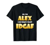 Alex Costume IDGAF Funny Meme Halloween Costume Alexander Maglietta