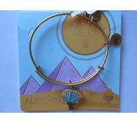 Alex E Ani Bracciale A Bangle Blu Lotus Rafaelian Silver NWTBC