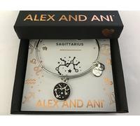 Alex E Ani COLOR INFUSION, SAGITTARIO EWB, Braccialetto SS Nuovo Nella Scatola