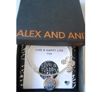 Alex E Ani LIVE Una Vita Felice Bracciale Argento Lucido NWTBC PRIMAVERA 2017