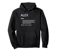 Alex è Il miglior Nome Divertente Definizione Alex Felpa con Cappuccio