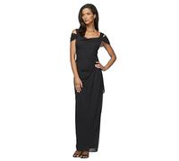 Alex Evenings - Abito Lungo da Donna con Spalle Scoperte, per Madre della Sposa ed Eventi Formali (Taglie Piccole e Standard), Nero, 50