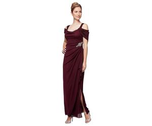 Alex Evenings - Abito Lungo da Donna con Spalle Scoperte, per Madre della Sposa ed Eventi Formali (Taglie Piccole e Standard), 42