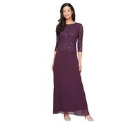 Alex Evenings -Vestito Donna viola Deep Plum, 10
