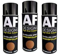 Alex Flittner Designs 3 x spray epossidico riempitivo protezione ruggine riempimento strato di fondo + pistola