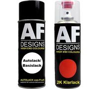 Alex Flittner Designs Bomboletta spray compatibile con Fiat 199A Rosso Tiziano Smalto trasparente 2K bomboletta spray 400ml