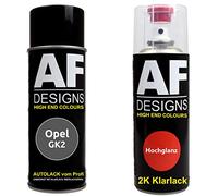 Alex Flittner Designs Bomboletta spray compatibile con Opel GK2 Son Of A Gun Grey 3 Metallic Smalto trasparente 2K bomboletta spray 400ml