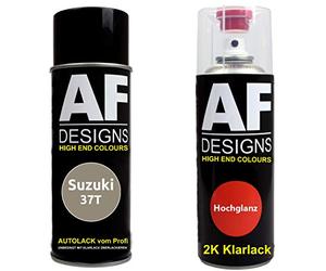 Alex Flittner Designs Bomboletta spray compatibile con Suzuki 37T Nova Brown Metallic Smalto trasparente 2K bomboletta spray 400ml