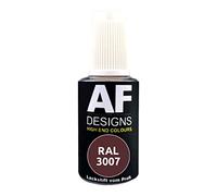 Alex Flittner Designs Pennarello a vernice RAL 3007, nero opaco, 20 ml, vernice per ritocco acrilico, per riparazione, legno, metallo, mobili da bagno