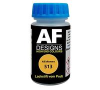 Alex Flittner Designs Pennarello per ritocchi compatibile con AlfaRomeo 513 Giallo Zoe Metallic smalto ad asciugatura rapida vernice per ritocchi vernice per auto