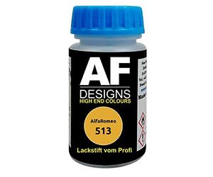 Alex Flittner Designs Pennarello per ritocchi compatibile con AlfaRomeo 513 Giallo Zoe Metallic smalto ad asciugatura rapida vernice per ritocchi vernice per auto