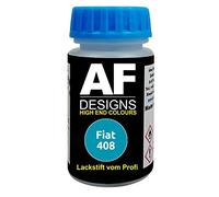 Alex Flittner Designs Pennarello per ritocchi compatibile con Fiat 408 Blu Adriatico smalto ad asciugatura rapida vernice per ritocchi vernice per auto
