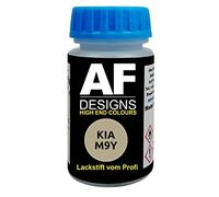 Alex Flittner Designs Pennarello per ritocchi compatibile con KIA M9Y Milky Beige Metallic smalto ad asciugatura rapida vernice per ritocchi vernice per auto