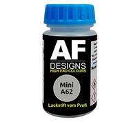 Alex Flittner Designs Pennarello per ritocchi compatibile con Mini A62 White Silver Metallic smalto ad asciugatura rapida vernice per ritocchi vernice per auto