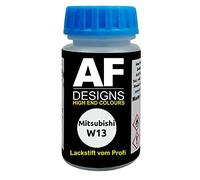 Alex Flittner Designs Pennarello per ritocchi compatibile con Mitsubishi W13 Silky White Perl smalto ad asciugatura rapida vernice per ritocchi vernice per auto