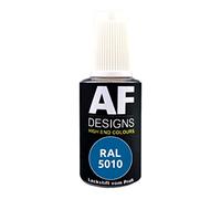Alex Flittner Designs Pennarello per vernice RAL 5010, colore blu ENZIAN, opaco, 20 ml, vernice per ritocco acrilico, per riparazione, legno, metallo, mobili da bagno