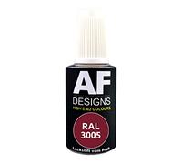 Alex Flittner Designs Pennarello vernice RAL 3005 rosso vino lucido 20 ml penna di riparazione acrilico vernice per ritocco di riparazione legno metallo mobili bagno
