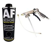 Alex Flittner Designs Protezione contro i sassi/sottoscocca nera 1 kg verniciabile + protezione sottoscocca pistola per cavità | pistola antiruggine | pistola a spruzzo