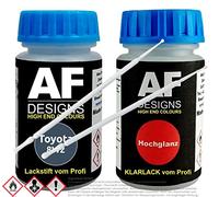 Alex Flittner Designs Set di pennarelli a vernice per Toyota 8W2 Greyish Blue vernice trasparente