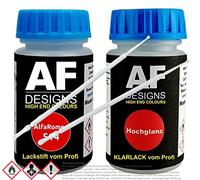Alex Flittner Designs Set di penne per vernice per Alfa Romeo 514 Rosso Italia vernice trasparente tampone vernice auto