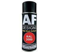 Alex Flittner Designs Vernice anticorrosiva 4 in 1 RAL 3000 rosso fuoco metallo vernice protettiva spray vernice antiruggine