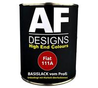Alex Flittner Designs Vernice auto 1L per Fiat 111A Rosso Sfrontato Auto Vernice Pronto a spruzzare