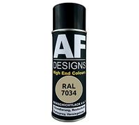 Alex Flittner Designs Vernice Protettiva 4 in 1 RAL 7034 Giallogrigio per Metallo, Spray, Trattamento Antiruggine, Bomboletta Aerosol
