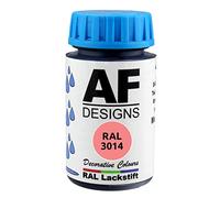 Alex Flittner Designs Vernice RAL 3014 rosa antico opaco 50 ml legno metallo mobili bagno vernice ritocco vernice di riparazione