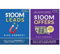 Alex Hormozi 2 Books Set $100M Leads and $100M Offers Paperback Inglese
