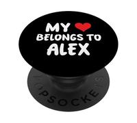 Alex - Il mio cuore appartiene ad Alex - Amore PopSockets PopGrip Adesivo