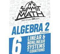 Alex Joujan Summit Math Algebra 2 Book 6 (Tascabile)