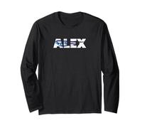 Alex Name Cool Auto Detailing Fiamme così Velocemente Maglia a Manica
