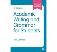 Alex Osmond Academic Writing and Grammar for Students (Tascabile)
