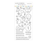 Alex Syberia Designs Set di timbri pasquali Hoppy