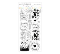 Alex Syberia Designs Set di timbri per consegna speciale, bianco