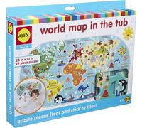 Alex Toys: Bagno - World Map In The Tub (Puzzle Mappa Del Mondo) -