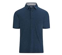 Alex Vando Camicia da golf da uomo, traspirante, ad asciugatura rapida, a maniche corte, casual, polo da uomo, Navy, L