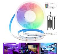 Alexa COB LED WiFi RGB Strip 2M Set, 12V Arote RGB Dimmable COB LED Strip con controller e alimentatore, alta densità 576LEDs/M, controllo app, sincronizzazione musica, cambio colore fai da te