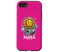 Alexa - Simpatico motivo girasole per ragazze Nome Alexa Custodia per iPhone SE (2020) / 7 / 8