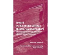 Alexander Aleksandr – Toward the Scientific Defence of Historical Materialism – Copertina rigida