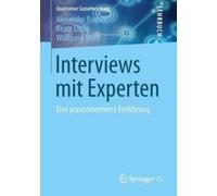 Alexander Bogner Beate Littig Wolfgang Menz Interviews mit Experten (Tascabile)