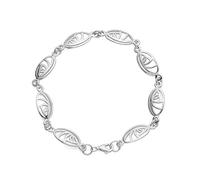 Alexander Castle Charles Rennie Mackintosh Bracciale in Argento Sterling e Scatola Regalo