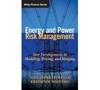 Alexander Eydeland Krzysztof Wol Energy and Power Risk Manag (Copertina rigida)