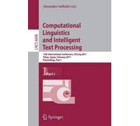 Alexander Gelbu Computational Linguistics and Intelligent Text Proce (Tascabile)