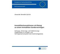 Alexander Görli Immobilientransaktionen mit Bezug zu einem Im (Copertina rigida)