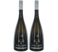 Alexander Grappa Selezione Monovarietale Moscato 38% - 700ml (Confezione da 2)