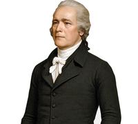 Alexander Hamilton (Black Suit) Half Body Buddy Cutout